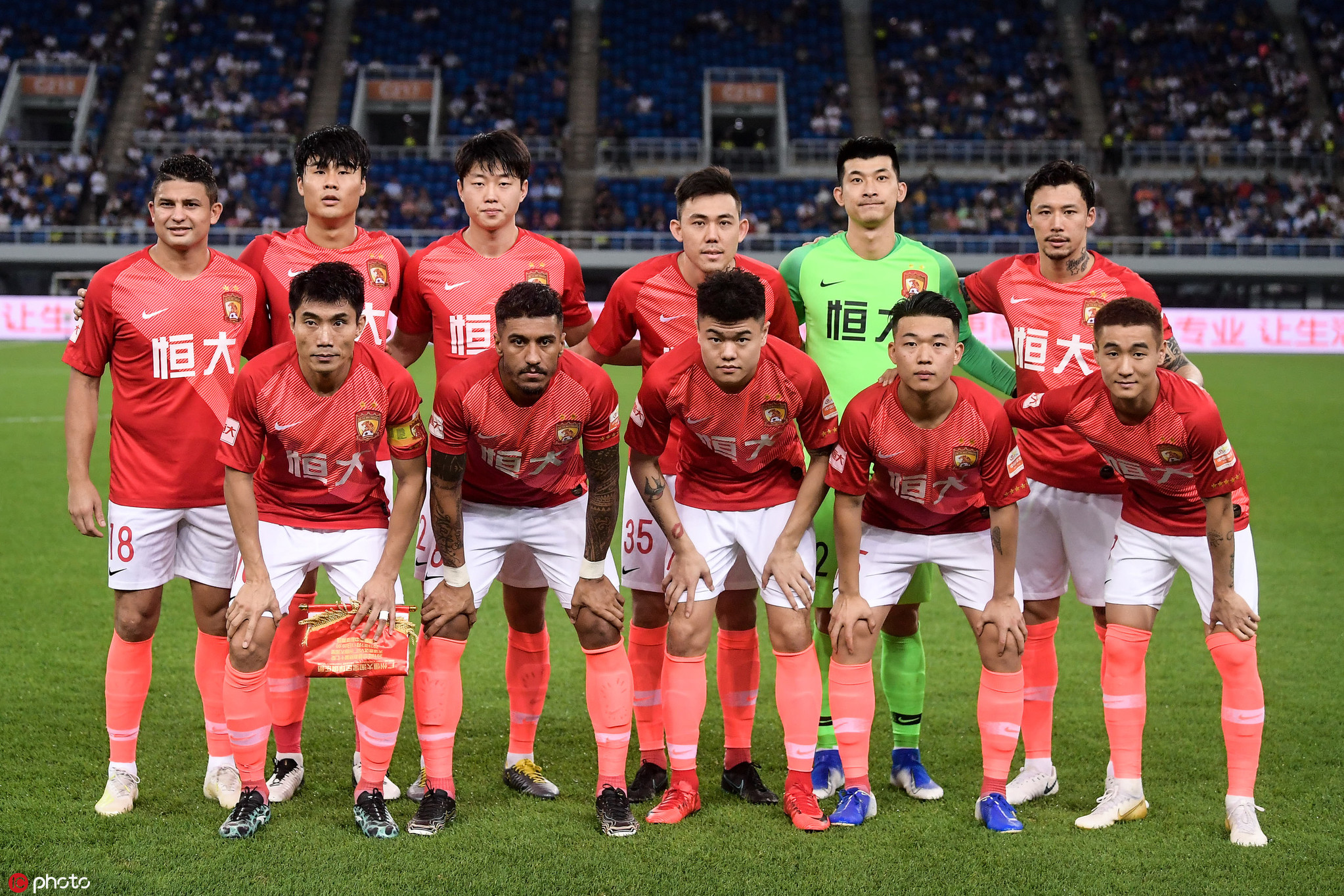 广州恒大队员在国际赛事中登场