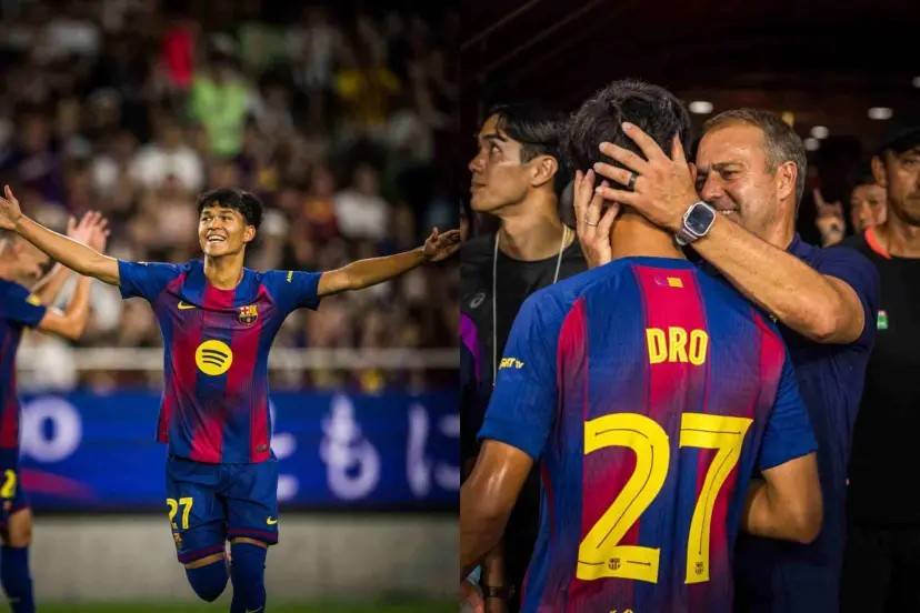 巴萨小将首秀破门助球队赢球