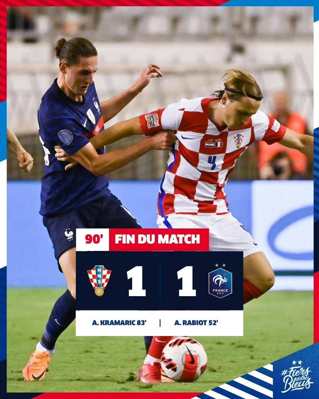 关于欧预赛胜负不分：法国憾失胜利，与克罗地亚战平的信息